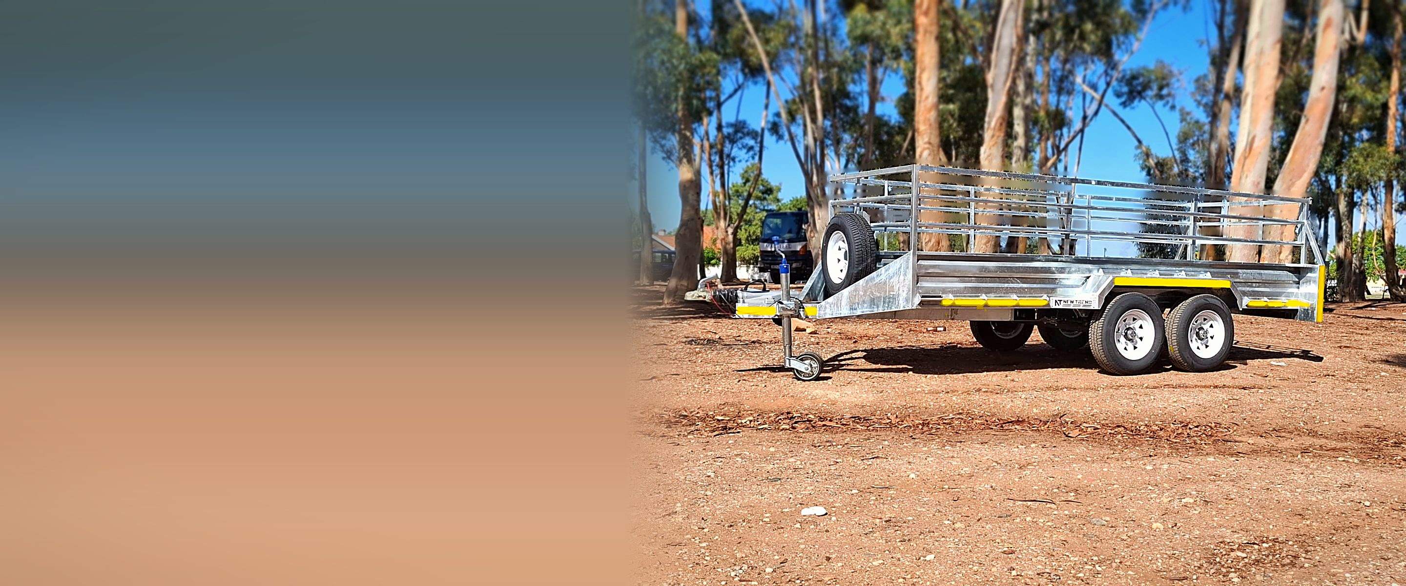 Double axle · 4m × 1.6m trailer for hire in Worcester – New Trend Rentals