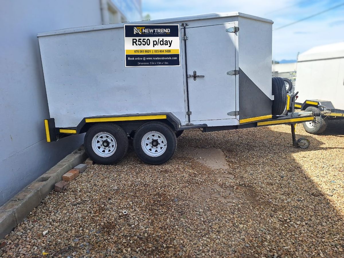 3.5m × 1.5m × 1.6m Closed · double axle trailer for hire in Worcester
