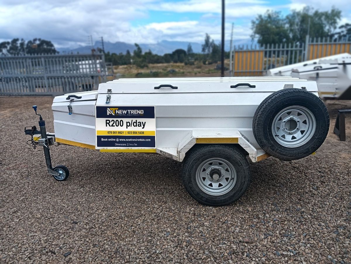2.1m × 1m Luggage trailer · 13" tyres trailer for hire in Worcester